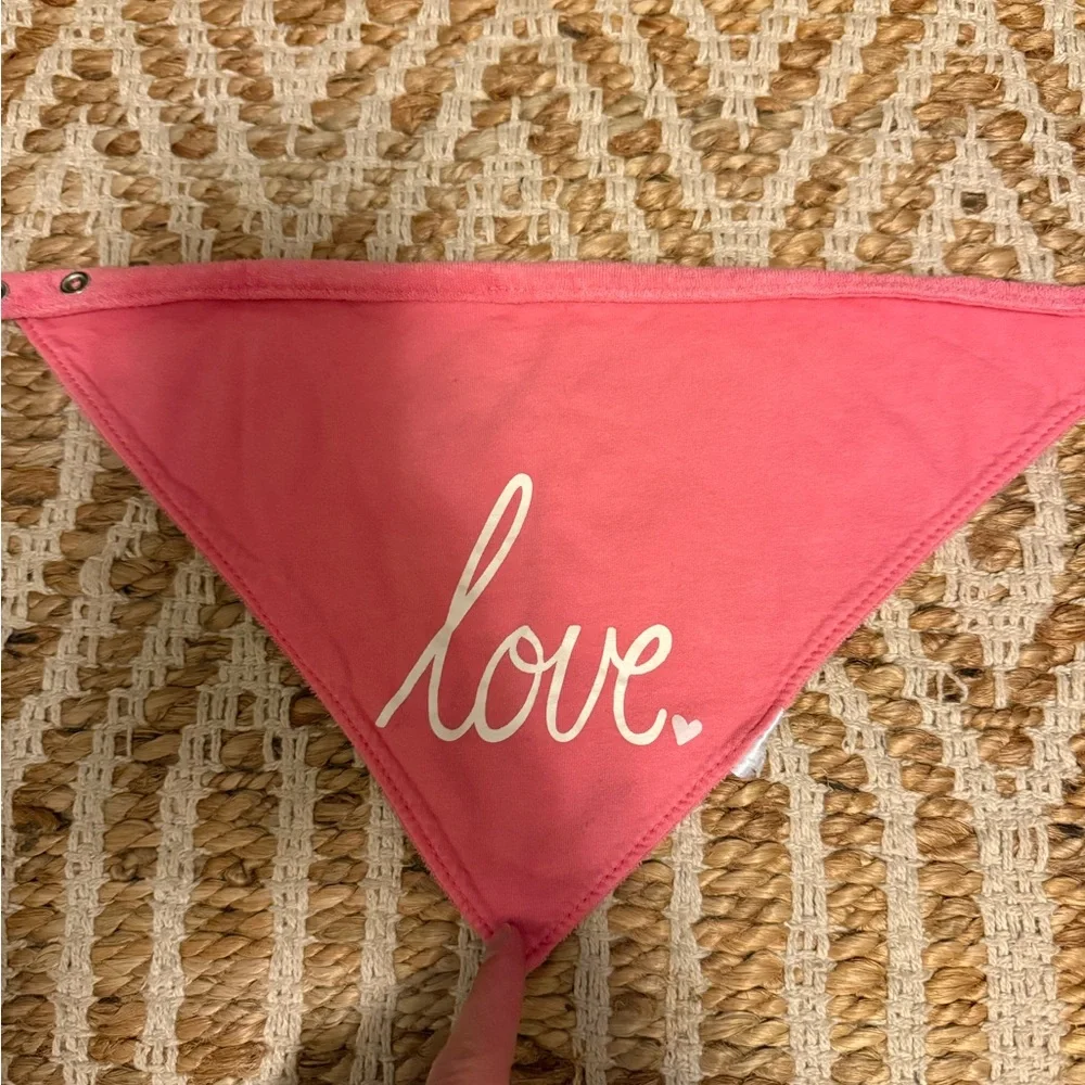 Pink and Coral Baby Bandana Bibs